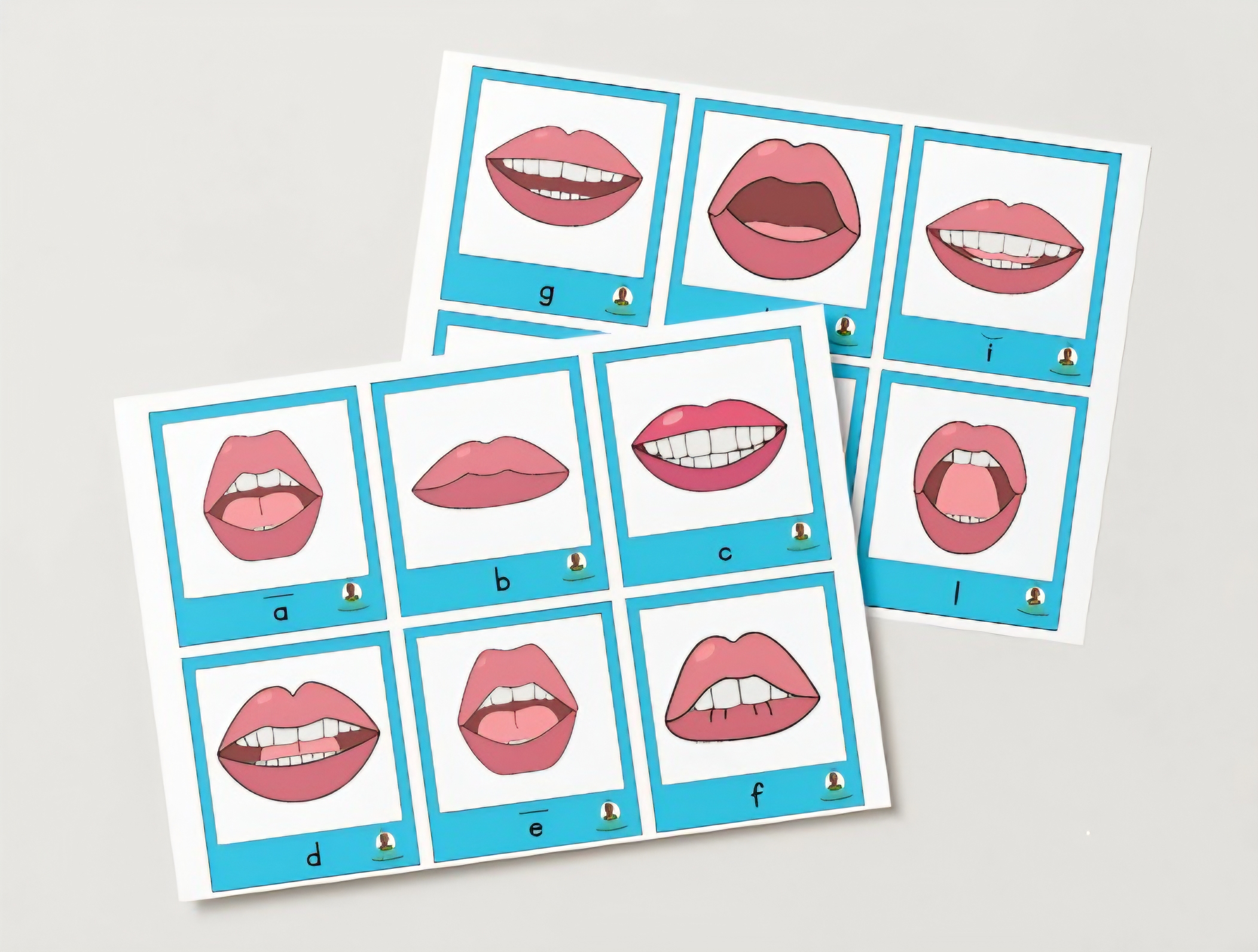 Klankkaarten / Mondpositie A–Z